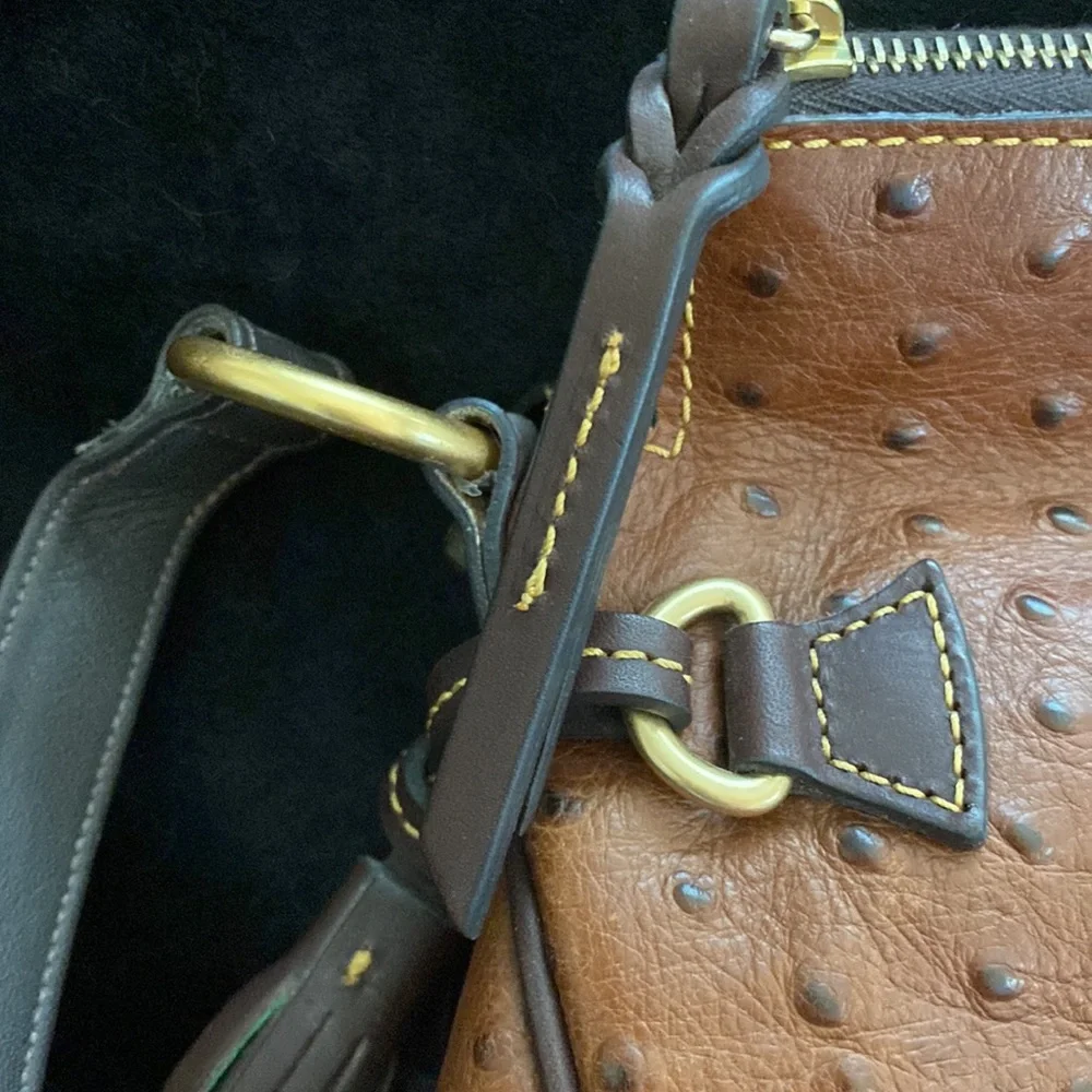 Dooney & Bourke Ostrich Skin Bag - Picture 7 of 15